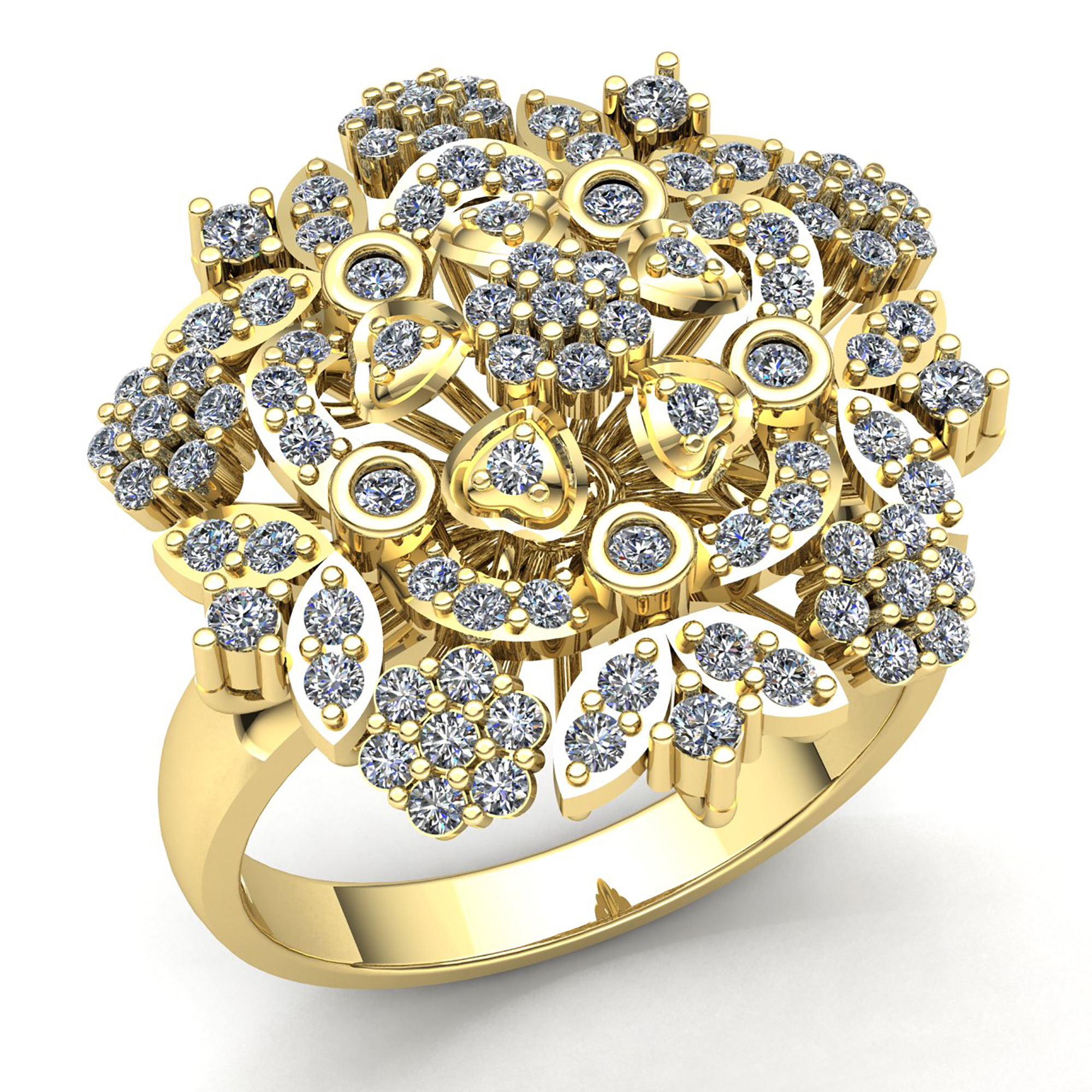 bouquet diamond ring