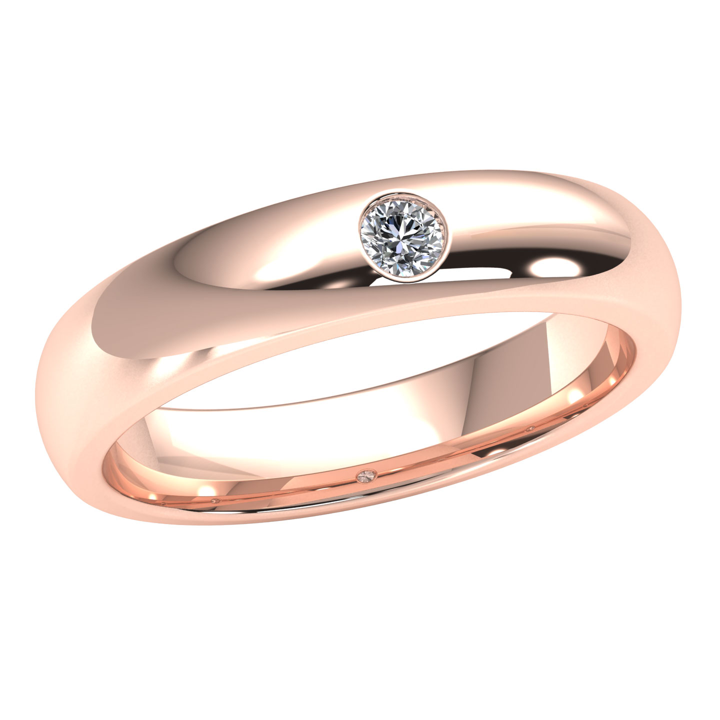 solitaire engagement ring with wedding band